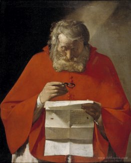 Saint Jerome reading a letter