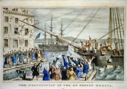 The Destruction of Tea at Boston Harbor