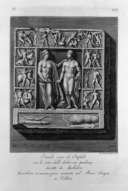 Other greek marble bas-relief with Hercules and Omphale, exists