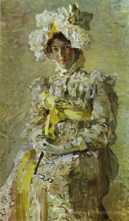 Portrait of Nadezhda Zabela-Vrubel, the Artist's Wife, in an Emp