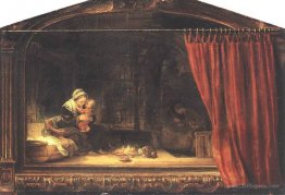 Holy Family with a Curtain