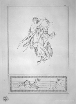 Bacchante dancing with castanets