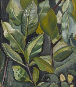 Leaves (Study for Portrait of Barbara)