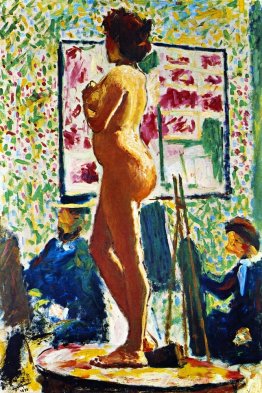 Life Class at the École des Beaux-Arts (Fauvist Nude)