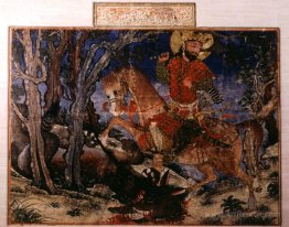 Bahram Gur kills the wolf