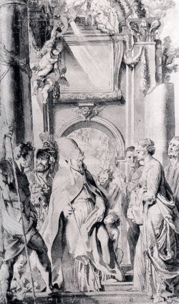 Saint Gregory with Saints Domitilla, Maurus, and Papianus