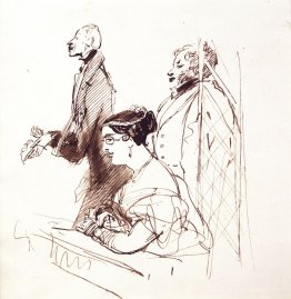 General Phipps, Mrs.Norton and 2nd Baron Alvanley at the theatre