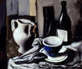 Still life with blue cup