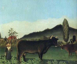 (Landscape with cow)