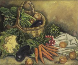 Still life with cauliflower and vegetables 