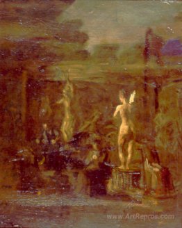 Compositional Study for William Rush Carving His Allegorical Fig