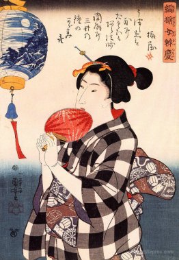 Woman with fan