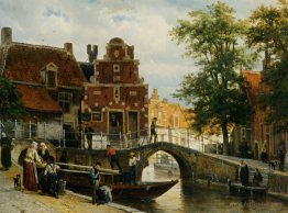 A View of Franeker with the Zakkendragershuisje