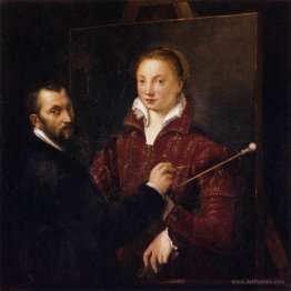 Bernardino Campi Painting Sofonisba Anguissola