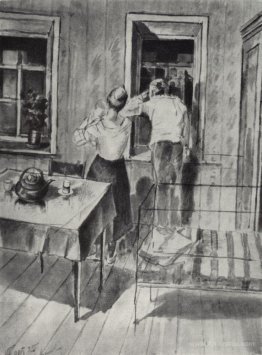 The first sketch for the painting in 1919