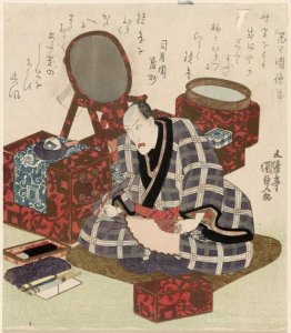 Ichikawa Danjuro VII in His Dressing Room