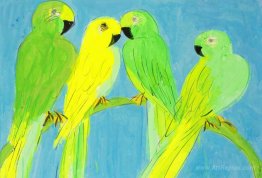 Green and Yellow Parrots