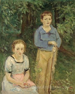 Portrait of Nina and Wolfgang Slevogt (Children in the Forest)