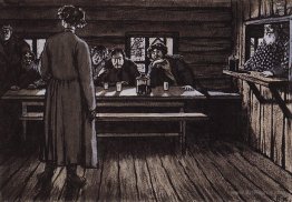 Illustration for "Singers" by Ivan Turgenev