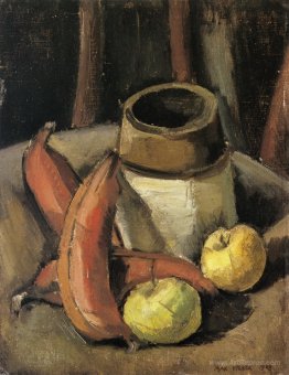 Still Life with Red Bananas