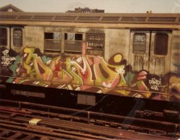 Piece on a R22 Subway Train, New York