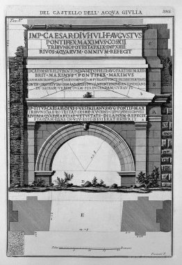 Plan and elevation of the monument of the Waters and Julia Marci