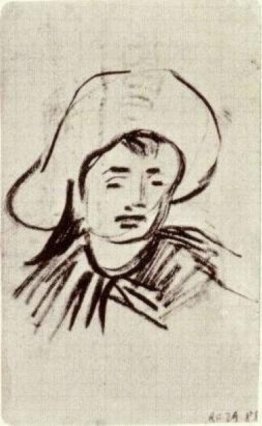 Head of a Boy with Broad-Brimmed Hat