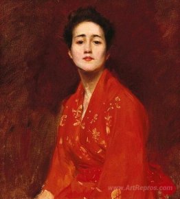 Study of a Girl in a Japanese Dress