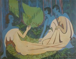 Three Naked in the Forest