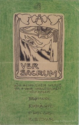 Postcard to Carl Moll, Ver Sacrum