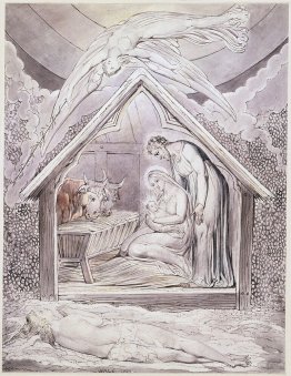 Illustration to Milton`s On the Morning of Christ`s Nativity