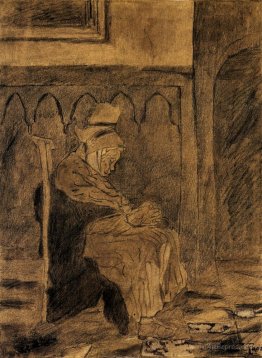 Old Woman Asleep after Rops