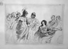 Women and warriors, by Guercino