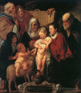 The Holy Family with St. Anne, The Young Baptist, and his Parent