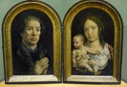 The Carondelet Diptych: Jean Carondelet (left panel), Virgin and