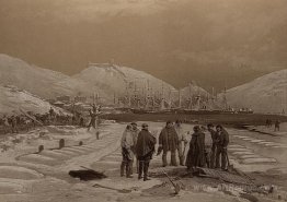 Graves at the head of the harbour of Balaklava