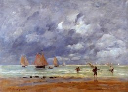 Fishermen and Sailboats near Trouville