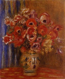 Vase of Tulips and Anemones