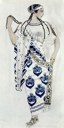 "Helene de Sparte" - costume for Ida Rubinstein as Helene