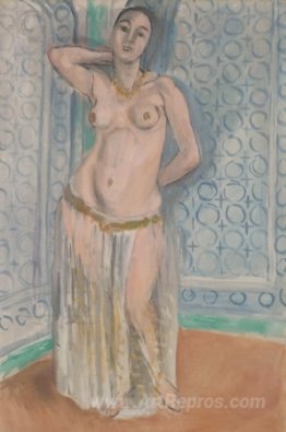 Odalisque in blue or white slave