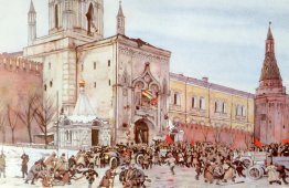 Before entering into Kremlin. Nikolsky Gate 2 (15) November 1917