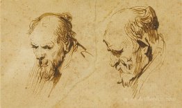 Two Studies of the Head of an Old Man