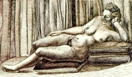 Reclining female nude