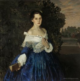 Lady in Blue. Portrait of the Artist Yelizaveta Martynova