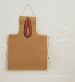 Untitled (apron and Thai pork sausage)