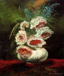 Vase with Peonies