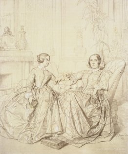 Countess Charles d'Agoult and her daughter Claire d'Agoult