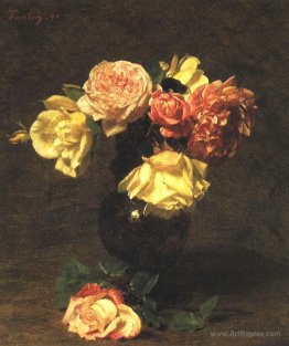 White and Pink Roses