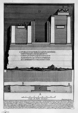 The Roman antiquities, t. 2, Plate IV. Plan and elevation of the