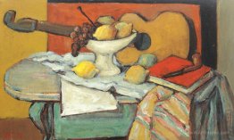 Still Life With Guitar and Fruit